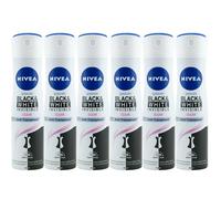 Nivea Deo Spray Black & White Invisible 6 X 150Ml 48H Deodorant Antiperspirant