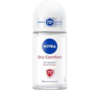 NIVEA Dry Comfort Deodorant Roll-On 6 x 50 ml), Antiperspirant Deodorant, Deo Roll with Dual Active Formula with Double Anti-Perspirant Long Lasting