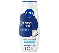 NIVEA Derma Control Defend Shower Gel 500ml, Comforting Body Wash with Hyaluronic Acid and Pro-Vitamin B5, Ideal for Sensitive Skin, Mild Fragrance