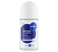 NIVEA Derma Control Restore Antiperspirant Deodorant for Women, 72 Hours Protection from Sweat, with Hyaluronic Acid and Vitamin E, Does Not Irritate Armpits, Sensitive Skin, Roll-On 50 ml