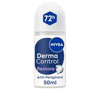 NIVEA Derma Control Restore Roll On (50ml), 72H Anti-Perspirant Protection with Hyaluronic Acid and Vitamin E, Hypoallergenic Deodorant for Sensitive Skin