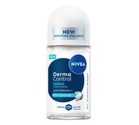 NIVEA Derma Control Restore Roll On (50ml), 72H Anti-Perspirant Protection with Hyaluronic Acid and Vitamin E, Hypoallergenic Deodorant for Sensitive Skin PACK OF 6
