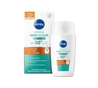 NIVEA Derma Skin Clear Daily UV Fluid SPF 50+ 40 ml - High Protection Sunscreen for Oily & Problem-Prone Skin with Niacinamide, Mattifying Finish & Lightweight Daily Wear UV Defense