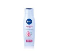 NIVEA Diamond Gloss Shampoo, Nourishing Hair Shampoo with Diamond Particles and Rose Oil, Intensive Care Shampoo for Naturally Beautiful, Shiny Hair (250 ml)