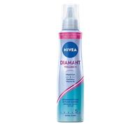 NIVEA Diamond Volume Foam Strengthener, Nourishing Hair Mousse with Heat Protection, Panthenol & Vitamin B3, Hair Firming for Shiny Volume with 24-Hour Hold (Hold Level 5), Styling Mousse (150 ml)