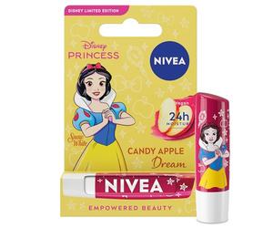 NIVEA Disney Princess Snow White Limited Edition Dream Candy Apple Lip Balm (4.8g), Unique Disney Princess Inspired Lip Balm for Kids, Contains Moisturising Shea Butter for 24 Hour Moisture