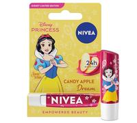 NIVEA Disney Princess Snow White Lip Balm, Candy Apple Dream, 4.8 g | Limited Edition Lip Balm with Shea Butter, 24-Hour Moisture, Suitable for Ages 3+, Vegan Formula, Disney Princess Inspired