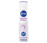 NIVEA Double Effect Antiperspirant Spray, 150 ml | Women's Deodorant Spray with Avocado Extract, 72-Hour Sweat and Odour Protection, 0% Alcohol, For Smooth Underarms