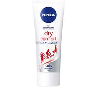 Nivea Dry Comfort Deodorant Cream for Women Antiperspirant Protection, Tube, Pack of 6 x 75 ml