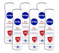 NIVEA Dry Comfort Antiperspirant Spray 6 x 150 ml Pack of 6