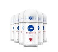 NIVEA Dry Confidence 72H Anti-Perspirant Roll-On 8.33 ml (Pack of 6)