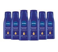NIVEA Essentially Enriched Body Lotion for Dry Skin - Pack of 6 2.5 fl. oz. Travel Size Toiletries