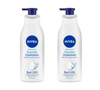 NIVEA Express Hydration Body Lotion with Sea Minerals & Deep Moisture Serum for Normal to Dry Skin, Fast Absorbing, 48H Moisture, Lightweight Non-Grea