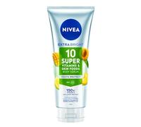 NIVEA Extra Bright Body Serum, 320 ml, 10 Super Vitamins, Youth Protect