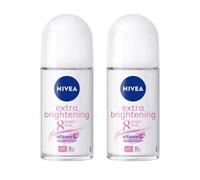 Nivea Extra Brightening 8 Super Food Vitamin C Collagen Booster Underarm Roll on Deodorant Size 50 ml 1.69 Oz (Pack Of 2)