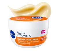 NIVEA Face+ Vitamin C Glow Gel Face Cream, 100 mL | Vitamin C Radiance Cream for Face with Glycerin, 72H of Moisture, Non-Comedogenic and Non-Greasy