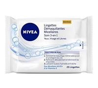Nivéa - Facial Cleansing Wipes 25 Wipes micellar - Lot of 3 - Price Per Lot - Fast Delivery