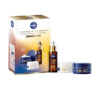 NIVEA Firmer Dual Action Solution Gift Pack, 3-Piece Collection | Q10 Dual Action Power Routine Includes Q10 Anti-Wrinkle Dual Action Serum, Extra Firming Day Cream, Regenerating Night Cream