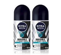 Nivea for Men Nivea Deodorant Invisible for Black & White Fresh Roll-On 50ml - Pack of 2