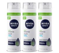 NIVEA FOR MEN Sensitive, Shaving Gel 7 oz (Pack of 3)