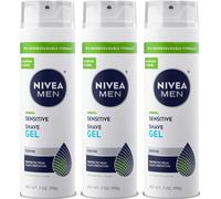NIVEA FOR MEN Sensitive, Shaving Gel 7 oz Pack of 3