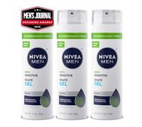 NIVEA FOR MEN Sensitive, Shaving Gel 7 oz (Pack of 3)