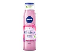 NIVEA Fresh Blends Raspberry Shower Gel (300ml), Raspberry-Scented Women's Shower Gel, Vegan Shower Gel Made with Natural Raspberry and Blueberry Juice, and Almond Milk