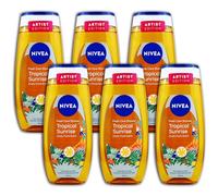 NIVEA Fresh Care Shower Gel Tropical Sunrise 6 x 250 ml Pack of 6