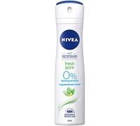 NIVEA Fresh Pure Deodorant Spray (150 ml), Refreshing Deodorant without Aluminium (ACH), Nourishing 48h Deodorant with Antibacterial Protection