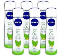 Nivea Fresh Pure Deodorant Spray 6 x 150 ml Pack of 6