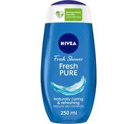 NIVEA Fresh Pure Natural Sea Minerals Aquatic Scent Shower Gel 250ml | Naturally Caring & Refreshing |Body Wash |Biodegradable Formula
