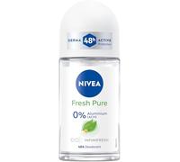 Nivea Fresh Pure Roll-On Deodorant without Aluminium (ACH) and Ethyl Alcohol for 48-Hour Protection and Care, Roll-On Deodorant with Jasmine Fragrance (50 ml)