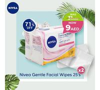 Nivea Gentle Facial Wipes 25's 1+1 PROMO