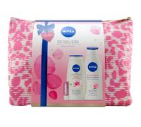 Nivea Gift Set Travel Love 1 Set = 1 x Shower / Body Lotion / Labello / Bag