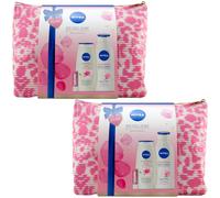 Nivea Gift Set Travel Love 2 Sets= 2 x Shower /Body Lotion /Labello /Bag