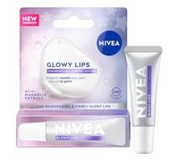 NIVEA Glowy Lips Lip Balm, 10 ml | Nourishing Lip Balm with Hyaluronic Acid, Vitamin E, Glycerin, and Magnolia Extract, 24-Hour Moisture, Hydrating Lip Care