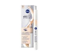 NIVEA Hyaluron Cellular Filler 3-in-1 Eye Care Concealer for Dark Circles & Fine Lines, Light Shade 01, 4 ml - Hydrating Anti-Age Eye Cream with Mineral Pigments & Hyaluronic Acid for Radiant Under-Ey