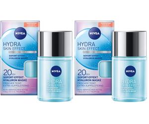 NIVEA Hydra Skin Effect 20sec Hyaluronic Face Mask Hydration 100ml (Pack Of 2)