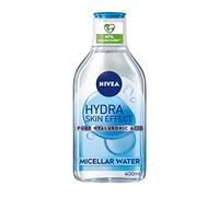 NIVEA Hydra Skin Effect Micellar Water (400ml), Effective yet Gentle Waterproof Make-Up Remover, Cleansing Water Made with Pure Hyaluronic Acid and Micellar Technology