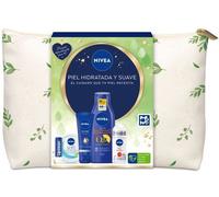 Nivea Hydrated and Soft Leather Toiletry Bag Case 5 Pieces