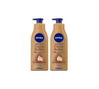 NIVEA Hydrating Body Lotion Moisturizer Cocoa Butter Vitamin E 400ml Pack of 2