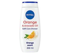 NIVEA Indulgent Moisture Orange Shower Cream, (250 ml, Pack of 6), Moisturising Shower Gel with Avocado Oil Luxurious Body Wash for Women, Body Wash