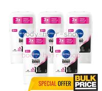Nivea Invisible BW Clear Deo Stick Antiperspirant Stain Sweat Odor Protect 5-Pcs