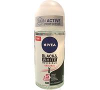 Nivea Invisible for Black and White 48h Pure Invisible Roll-On, 50ml