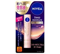 Nivea Japan - Deep Moisture Lip Serum Stick SPF 30 P Sweet Geranium & Rose Flavor 2.2g