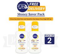 NIVEA Kids Sensitive Sun Spray SPF50+ Very High 200ml x 2 PACK