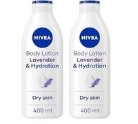 NIVEA Lavender Body Lotion (400ml), NIVEA Moisturiser for Dry Skin with Natural Origin Oils and Lavender Scent, NIVEA Body Lotion for Smoother Skin (Pack of 2)