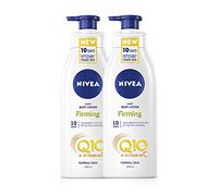 NIVEA Light Firming Body Lotion Q10 + Vitamin C Pack of 2 (2 x 400ml), Nourishing Firming Cream with Q10 & Vitamin C, NIVEA Soft Moisturising Cream for Firm Skin