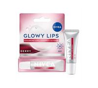 NIVEA Lip Hyaluron Glowy Lips Tube Berry (10ml), Lip Balm with Berry Shine and SPF30 Protection, Hydrating Lip Care with Hyaluronic Acid and Vitamin E, Long-Lasting Glowy Finish