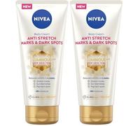 NIVEA Luminous 630 Anti Stretch Marks & Dark Spots Body Cream (200ml), 48-Hour Moisturising Cream Reduces Stretch Marks, Sun Blemishes and Pigment Spots, With Thiamidol (Pack of 2)